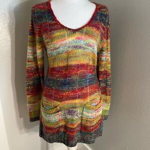 RUE21 Multicolor Knit Sweater With Pockets Size XL